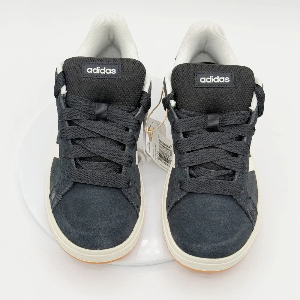 Adidas Grand Court 00s Size 4 Kids Black/White JH6178, NEW